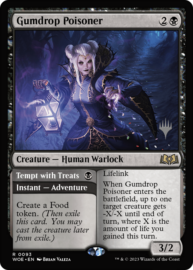 Gumdrop Poisoner // Tempt with Treats (PPWOE-93P) [Wilds of Eldraine Promos]