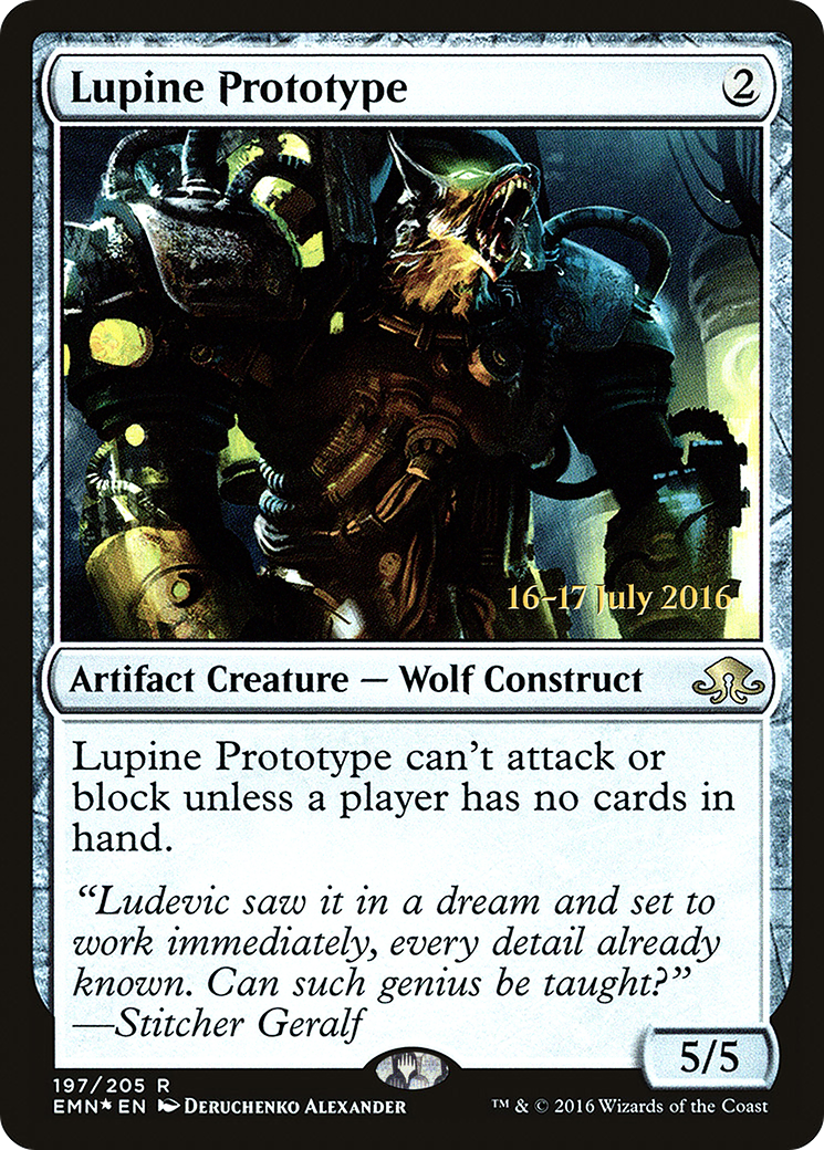 Lupine Prototype (PRE-197S) [Eldritch Moon Promos] Foil