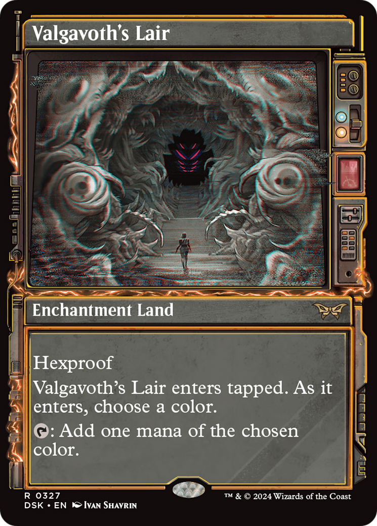 Valgavoth's Lair (DSK-327) [Duskmourn: House of Horror]: (Showcase) Foil