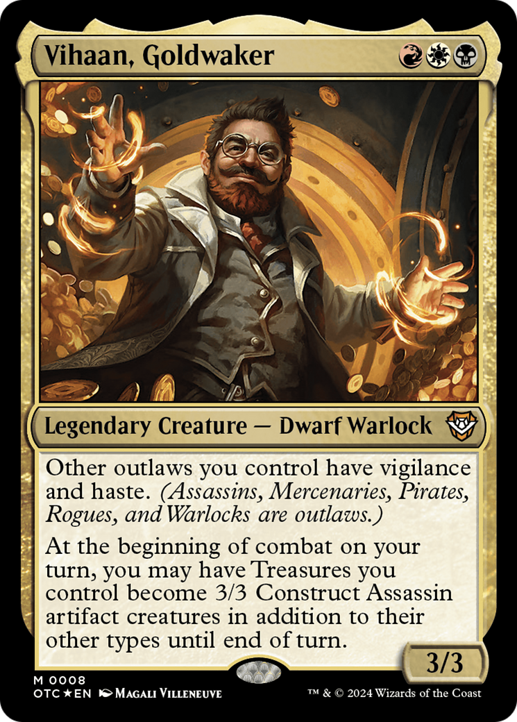 Vihaan, Goldwaker (OTC-008) [Outlaws of Thunder Junction Commander] Foil