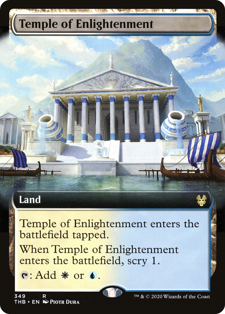 Temple of Enlightenment (Extended Art) (THB-349) [Theros Beyond Death]