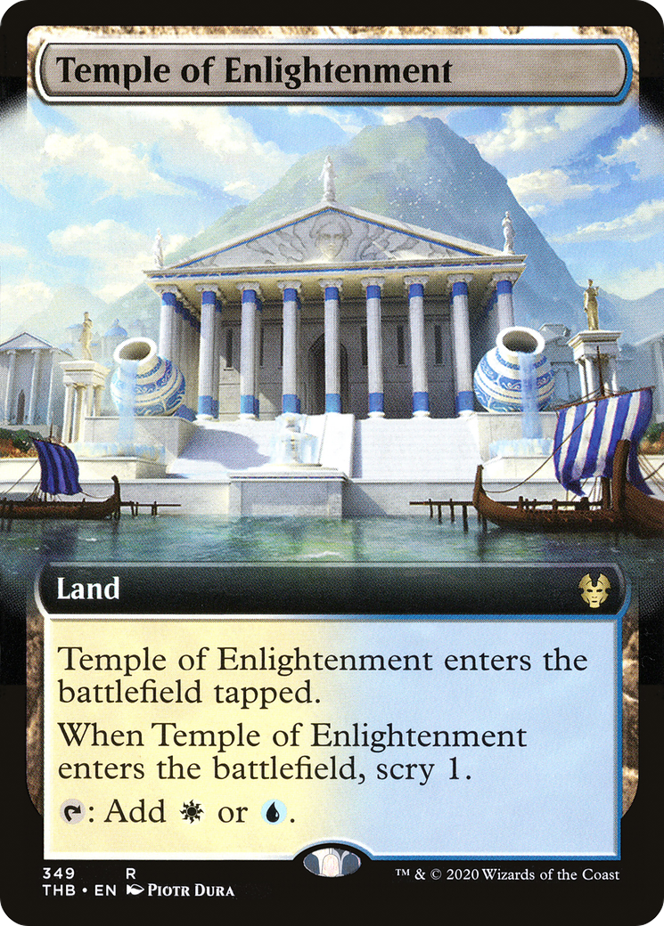 Temple of Enlightenment (THB-349) [Theros Beyond Death]: (Extended Art) Foil