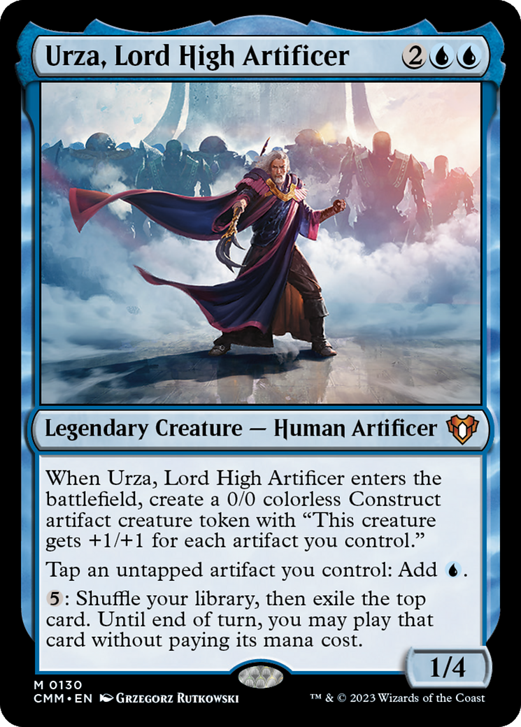 Urza, Lord High Artificer (CMM-130) [Commander Masters] Foil