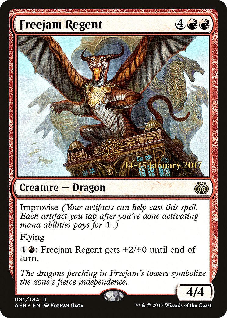 Freejam Regent (PRE-81S) [Aether Revolt Promos] Foil