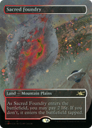 Sacred Foundry (Borderless) (Galaxy Foil) (UNF-536) [Unfinity] Foil