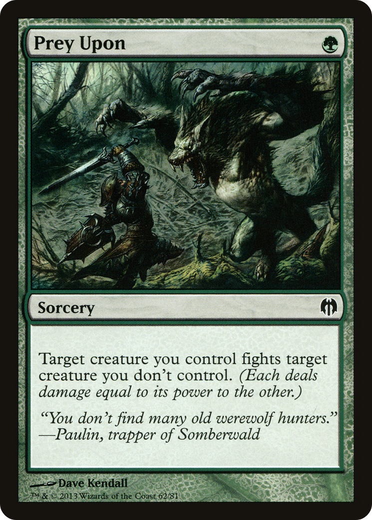 Prey Upon (DDL-062) [Duel Decks: Heroes vs. Monsters]