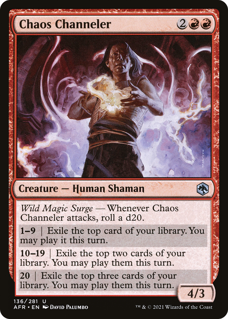 Chaos Channeler (AFR-136) [Adventures in the Forgotten Realms] Foil