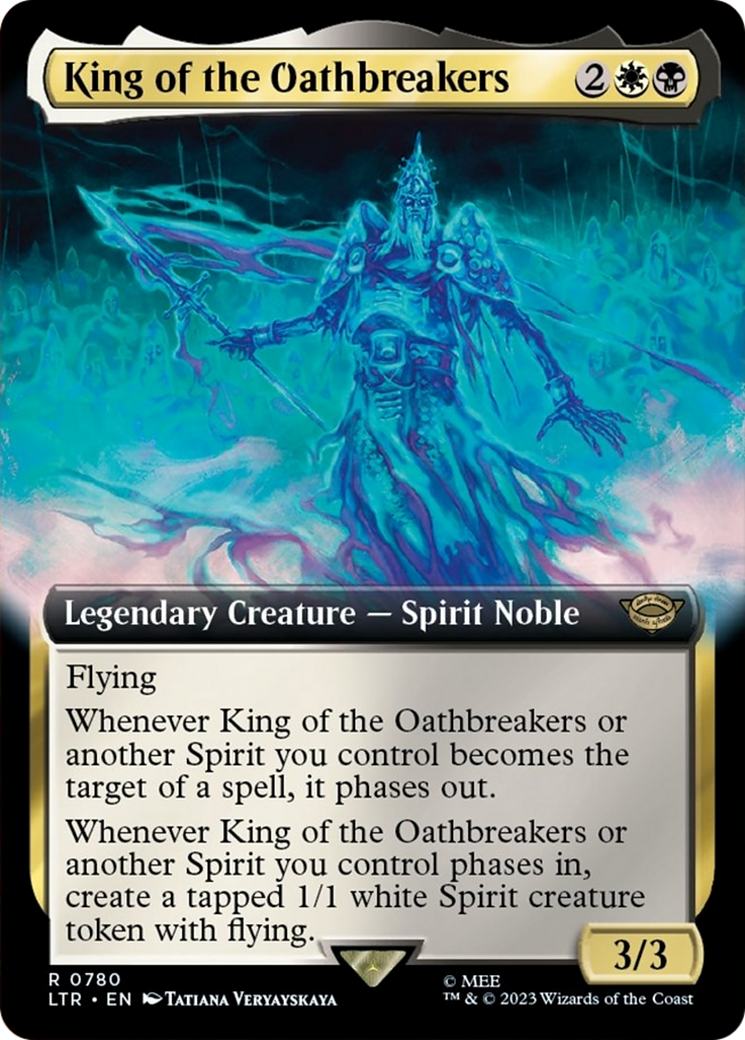 King of the Oathbreakers (LTR-780) [The Lord of the Rings: Tales of Middle-earth]: (Extended Art) Foil
