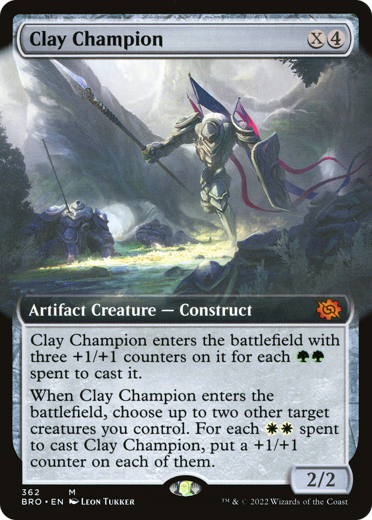 Clay Champion (BRO-362) [The Brothers' War]: (Extended Art) Foil