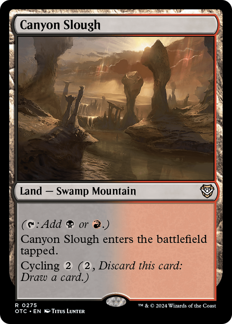 Canyon Slough (OTC-275) [Outlaws of Thunder Junction Commander]