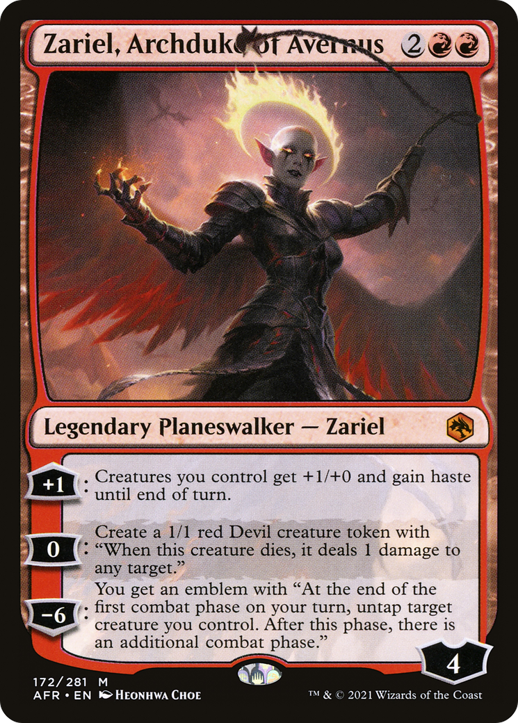 Zariel, Archduke of Avernus (AFR-172) [Adventures in the Forgotten Realms] Foil