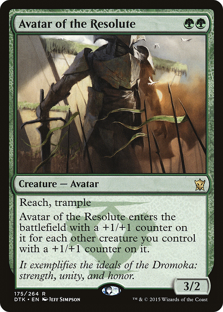Avatar of the Resolute (DTK-175) [Dragons of Tarkir]