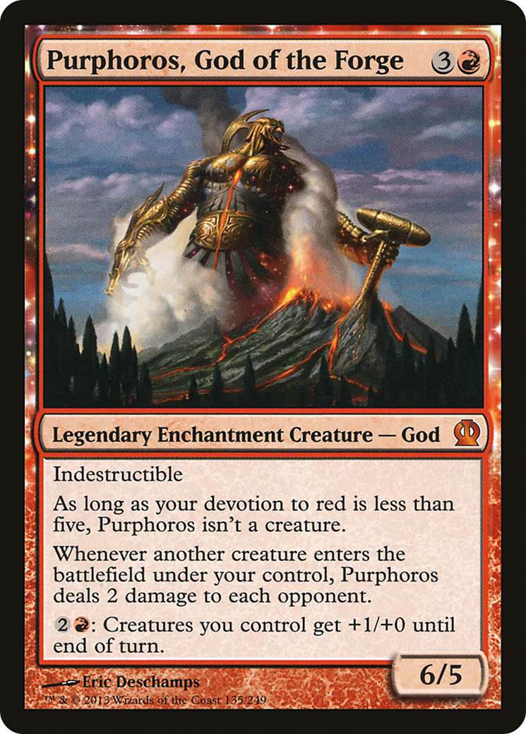Purphoros, God of the Forge (THS-135) [Theros]: (enchantment)