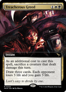 Treacherous Greed (MKM-420) [Murders at Karlov Manor]: (Extended Art) Foil