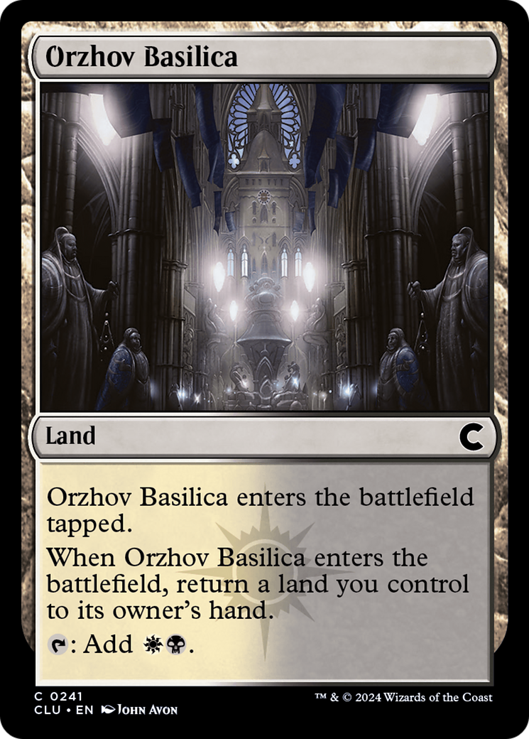 Orzhov Basilica (CLU-241) [Ravnica: Clue Edition]