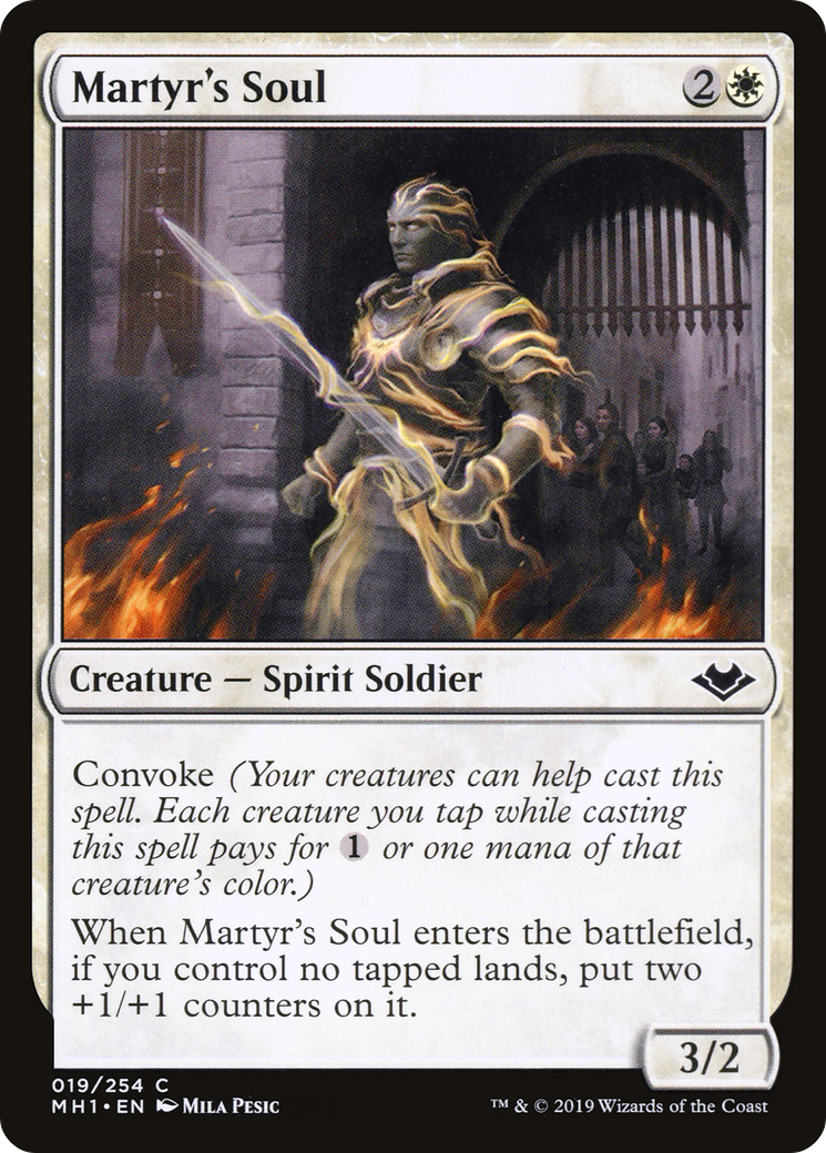 Martyr's Soul (MH1-019) [Modern Horizons] Foil