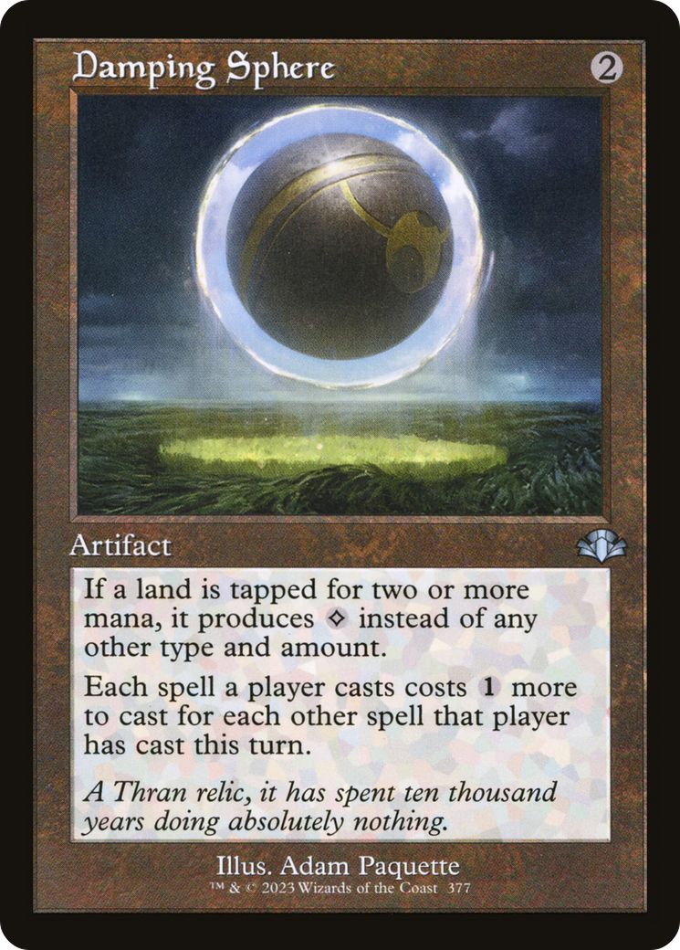 Damping Sphere (DMR-377) [Dominaria Remastered] Foil