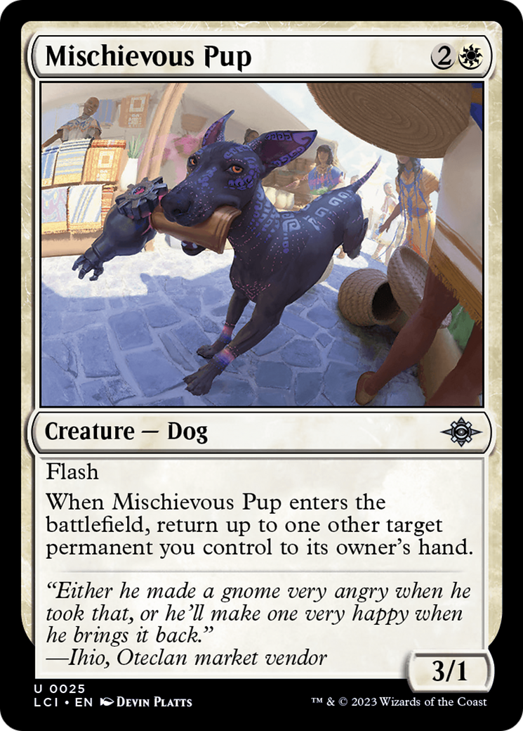 Mischievous Pup (LCI-025) [The Lost Caverns of Ixalan] Foil
