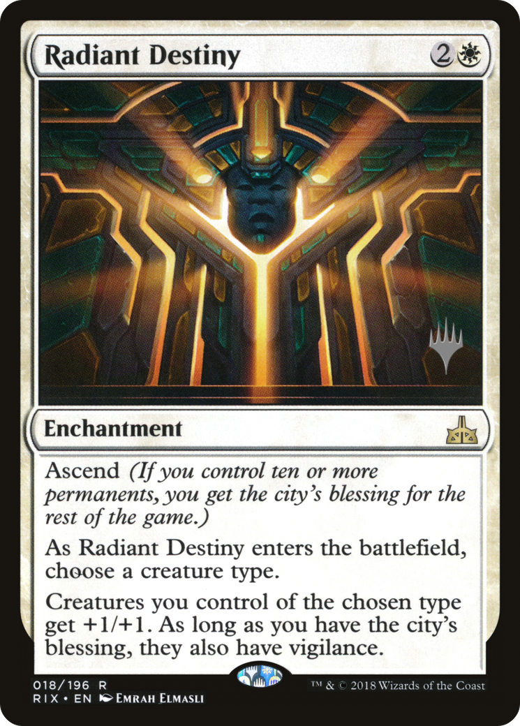 Radiant Destiny (PPM20-18P) [Promo Pack: Rivals of Ixalan Promos]