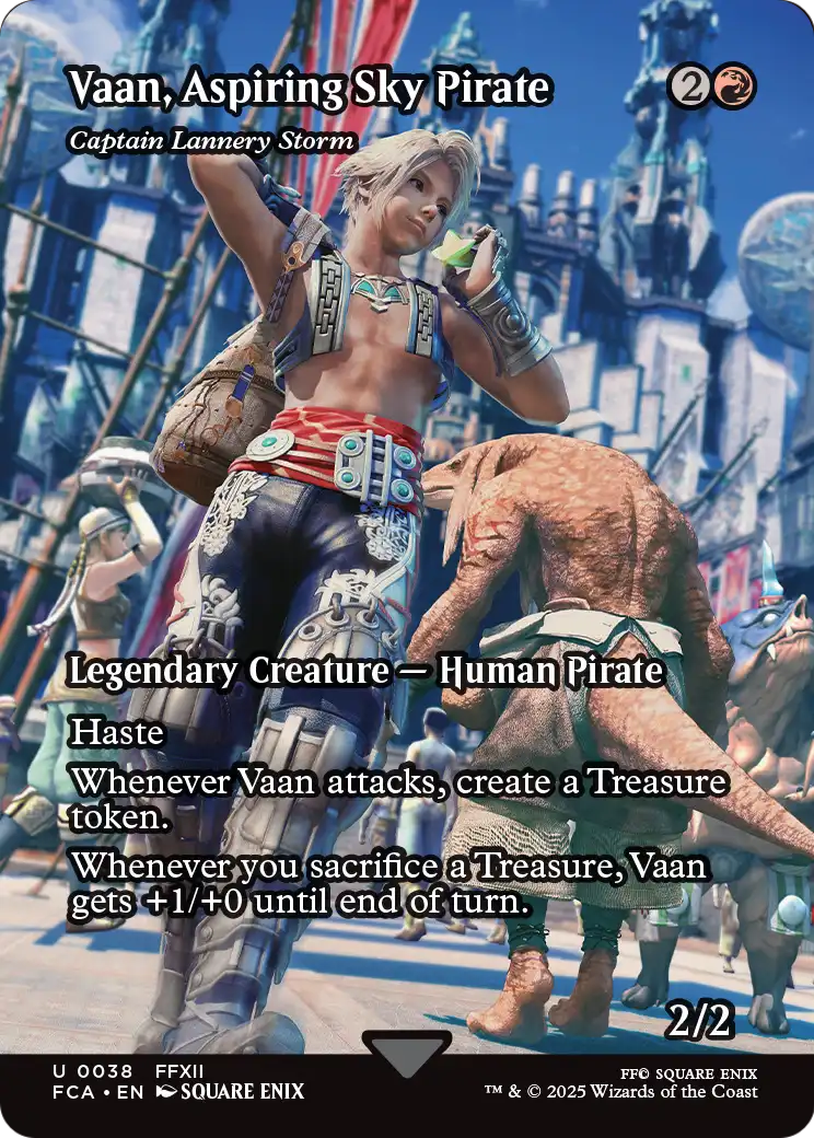 Vaan, Aspiring Sky Pirate - Captain Lannery Storm (Showcase) (FCA-038) (Borderless) [FINAL FANTASY: Through the Ages] Foil