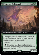 Nyxborn Behemoth (CMM-772) [Commander Masters]: (Extended Art, enchantment) Foil
