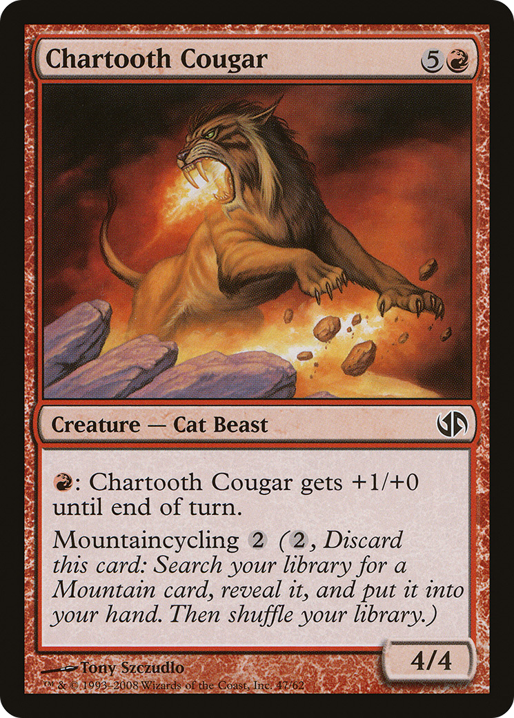 Chartooth Cougar (DD2-047) [Duel Decks: Jace vs. Chandra]