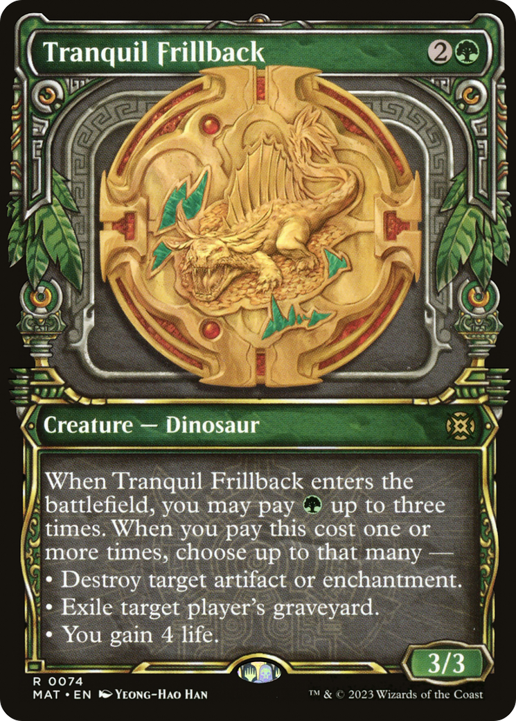 Tranquil Frillback (MAT-074) [March of the Machine: The Aftermath]: (Showcase) Foil
