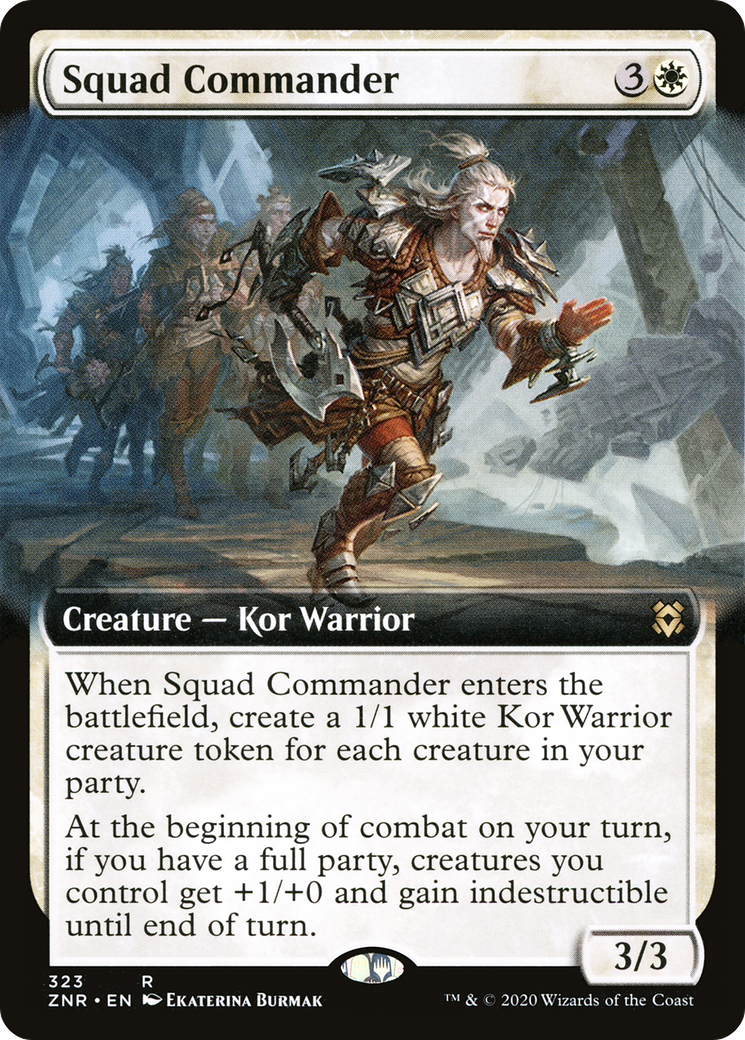 Squad Commander (Extended Art) (ZNR-323) [Zendikar Rising]