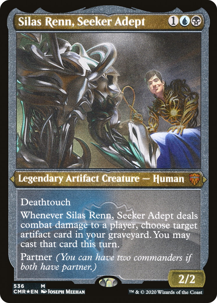 Silas Renn, Seeker Adept (CMR-536) [Commander Legends] Etched Foil