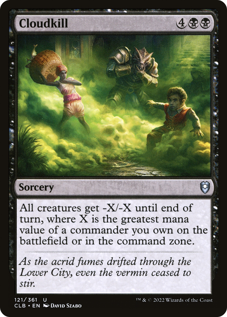 Cloudkill (CLB-121) [Commander Legends: Battle for Baldur's Gate] Foil