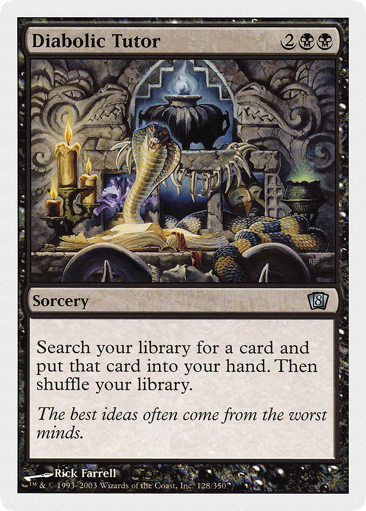 Diabolic Tutor (8ED-128) [8th Edition]