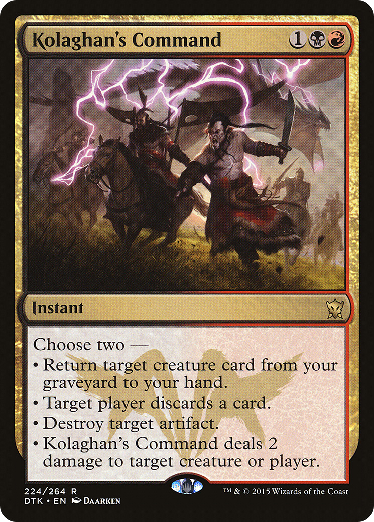 Kolaghan's Command (DTK-224) [Dragons of Tarkir]