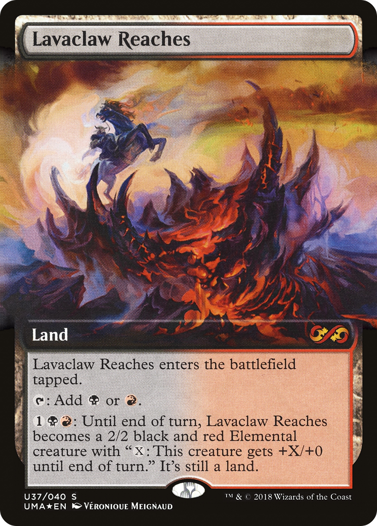 Lavaclaw Reaches (UMA:BT-U37) [Ultimate Box Topper]: (Extended Art) Foil