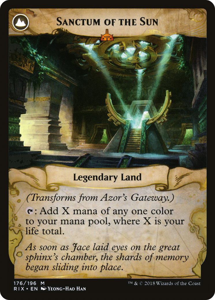 Azor's Gateway // Sanctum of the Sun (LIST-RIX-176) [The List]: (compasslanddfc)