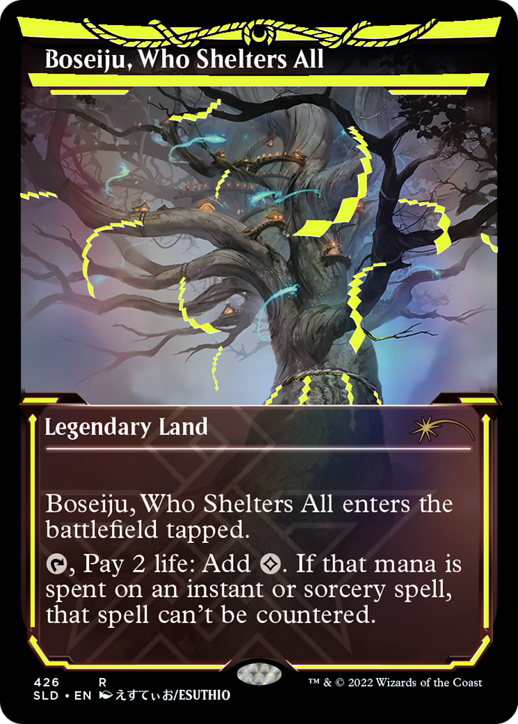 Boseiju, Who Shelters All (SLD-426) [Secret Lair Drop]: (Showcase) Foil