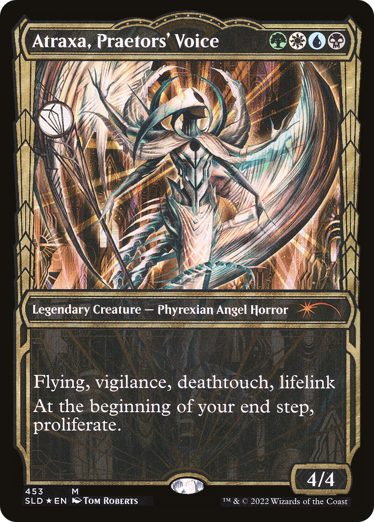 Atraxa, Praetors' Voice (Gilded Foil) (SLD-453) (Showcase) [Secret Lair Drop] Foil