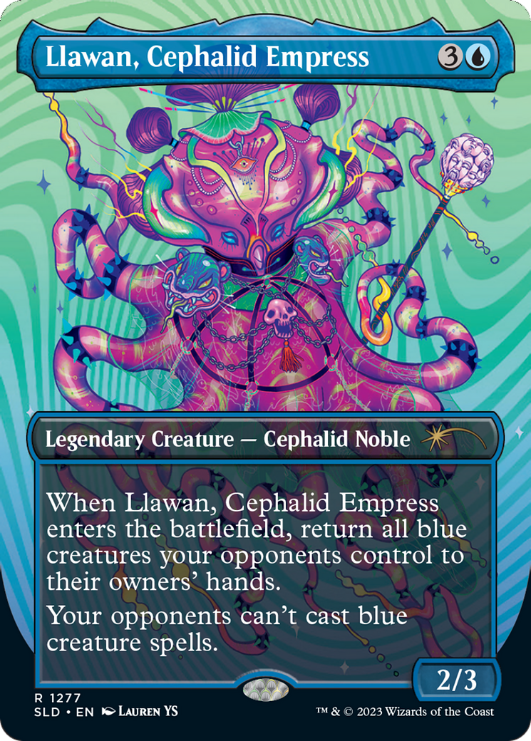 Llawan, Cephalid Empress (SLD-1277) [Secret Lair Drop] (Borderless) Foil