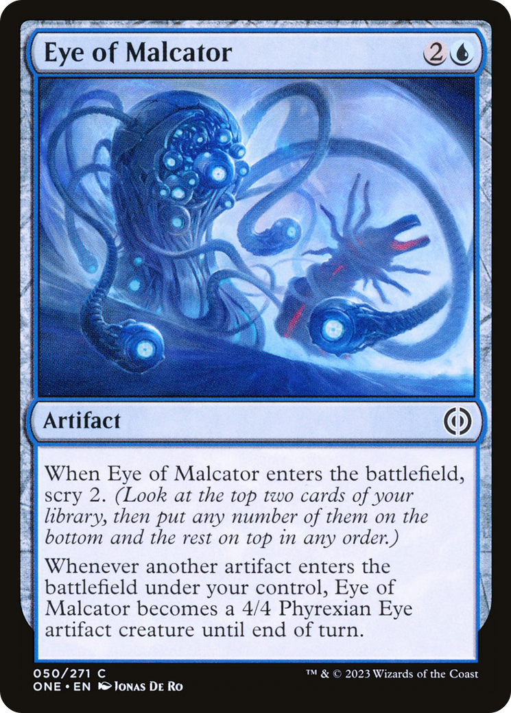 Eye of Malcator (ONE-050) [Phyrexia: All Will Be One] Foil
