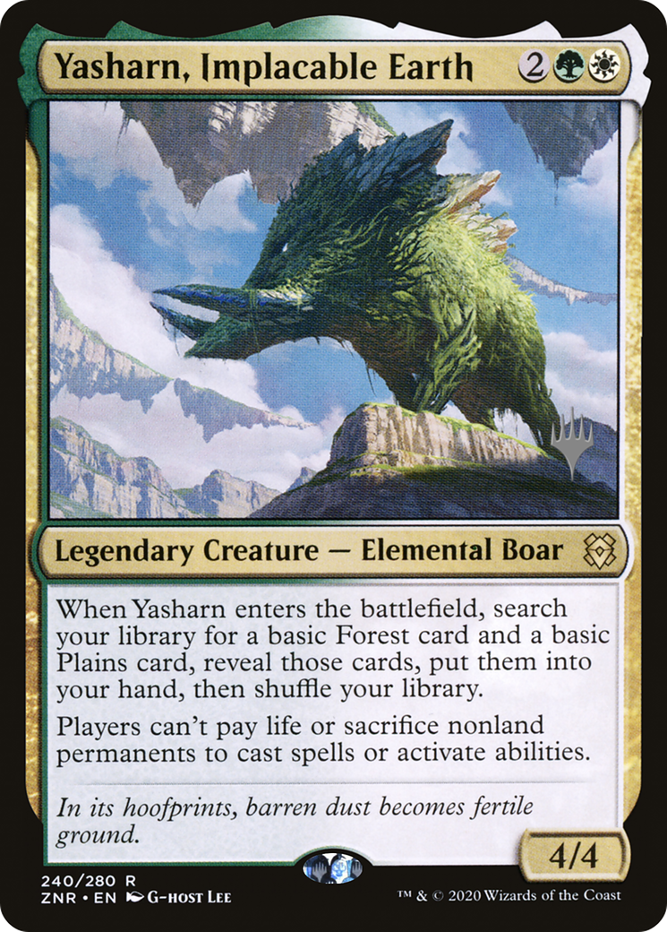 Yasharn, Implacable Earth (PPZNR-240P) [Zendikar Rising Promos]