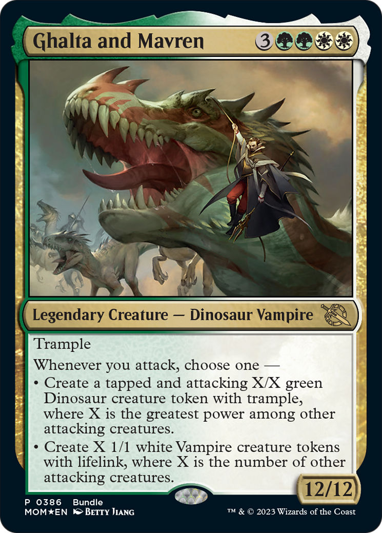 Ghalta and Mavren (UMP-386) [March of the Machine] Foil