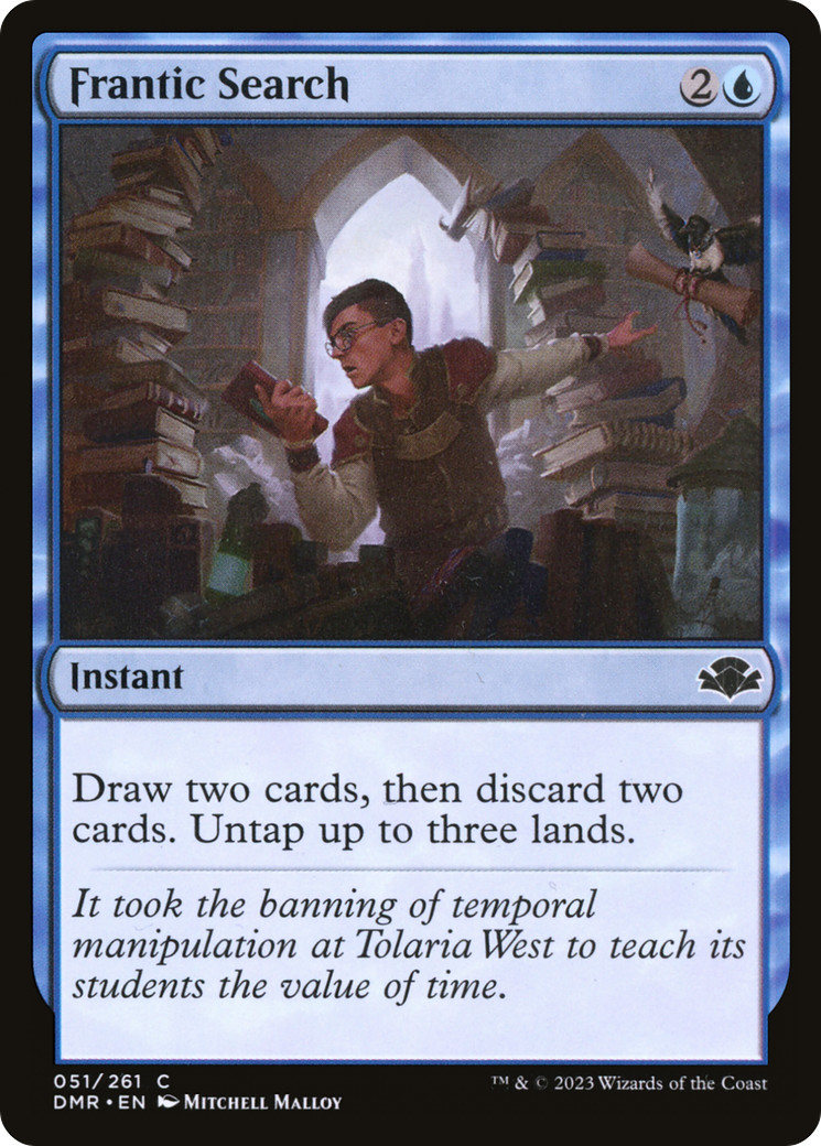 Frantic Search (DMR-051) [Dominaria Remastered] Foil