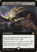 Treacherous Blessing (THB-316) [Theros Beyond Death]: (Extended Art) Foil