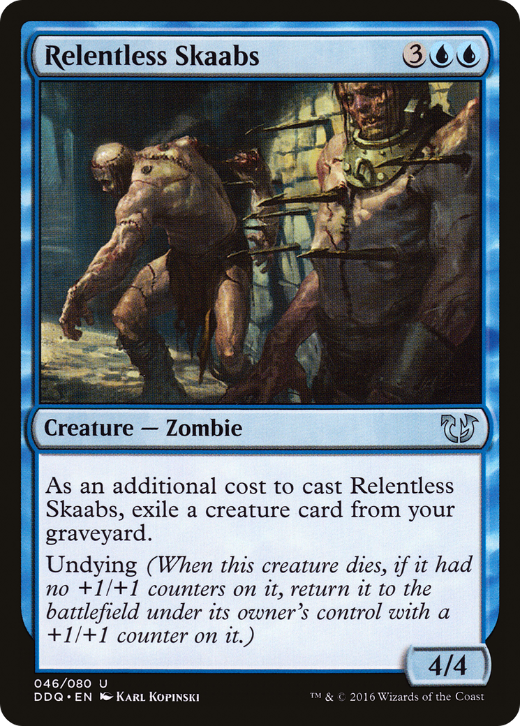 Relentless Skaabs (DDQ-046) [Duel Decks: Blessed vs. Cursed]