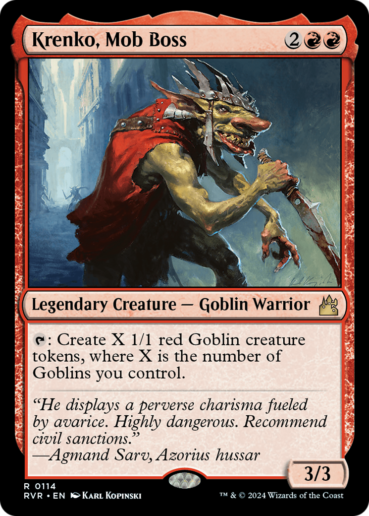 Krenko, Mob Boss (RVR-114) [Ravnica Remastered]