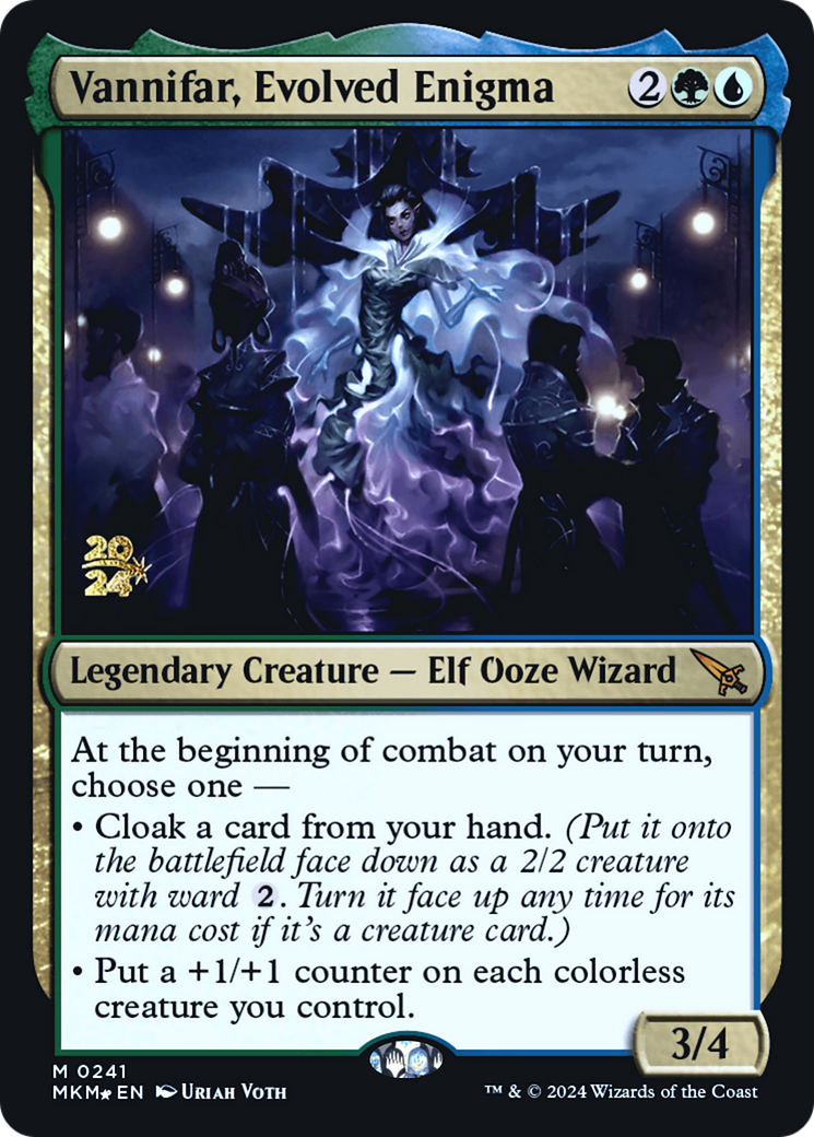 Vannifar, Evolved Enigma (PRE-241S) [Murders at Karlov Manor Promos] Foil