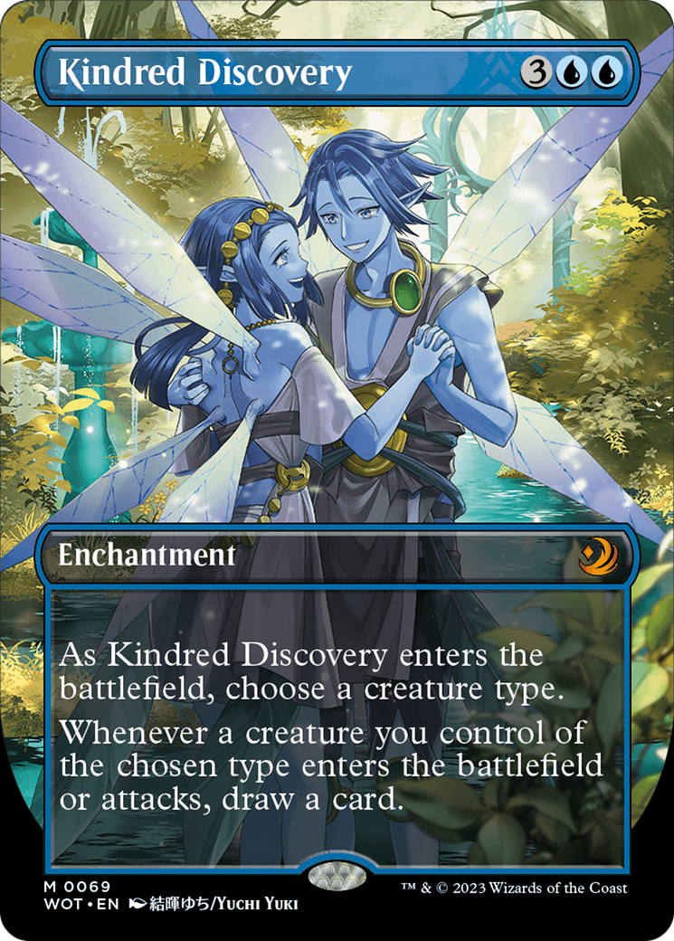Kindred Discovery (WOT-069) [Wilds of Eldraine: Enchanting Tales] (Borderless) Foil