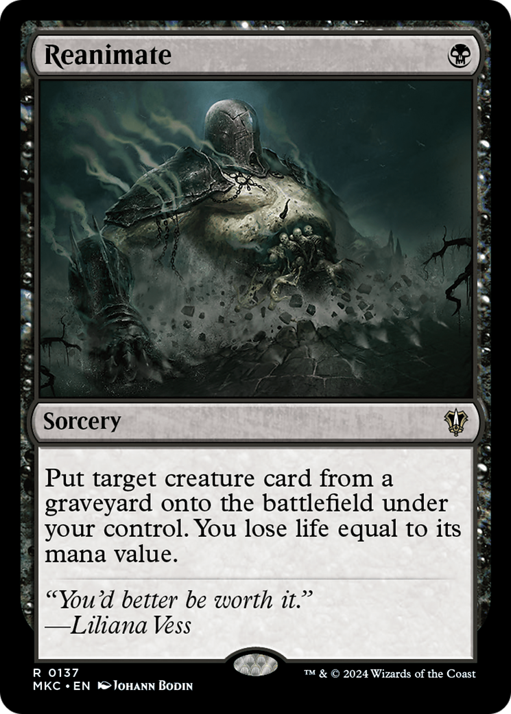 Reanimate (MKC-137) [Murders at Karlov Manor Commander]