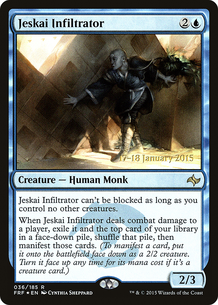 Jeskai Infiltrator (PRE-36S) [Fate Reforged Promos] Foil