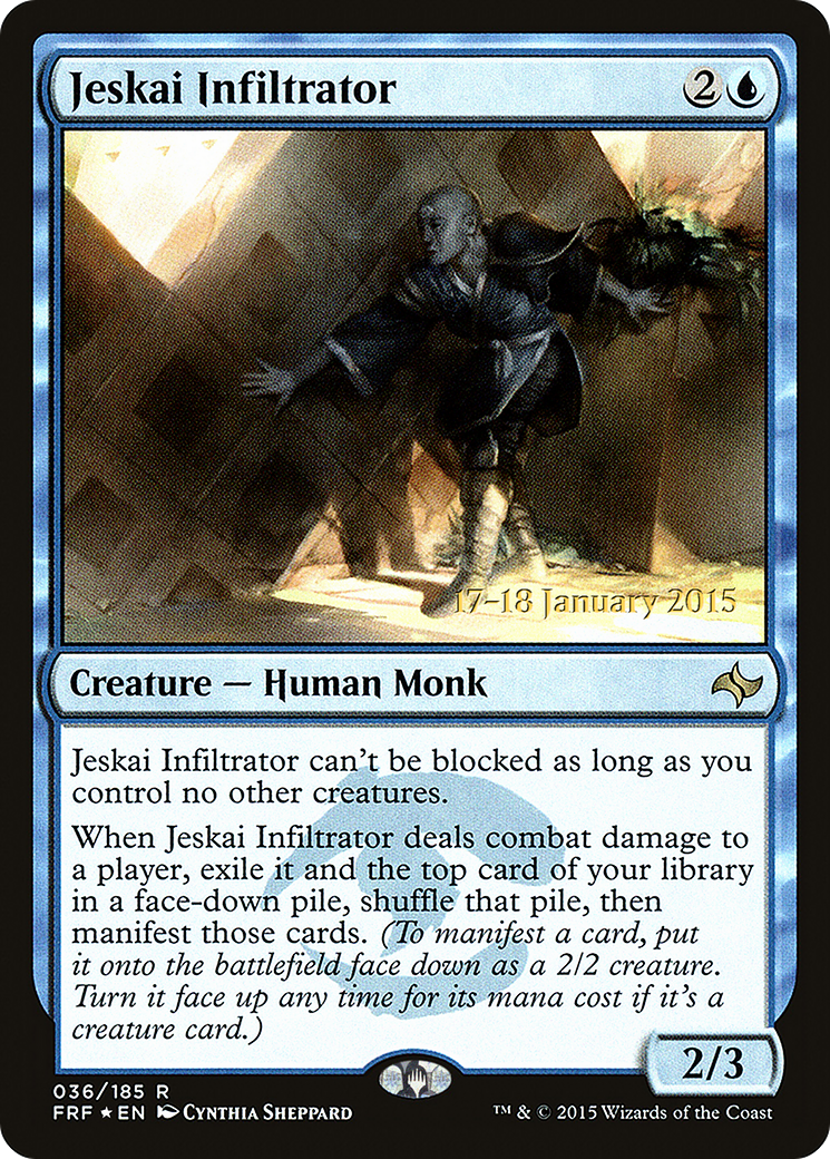 Jeskai Infiltrator (PRE-36S) [Fate Reforged Promos] Foil