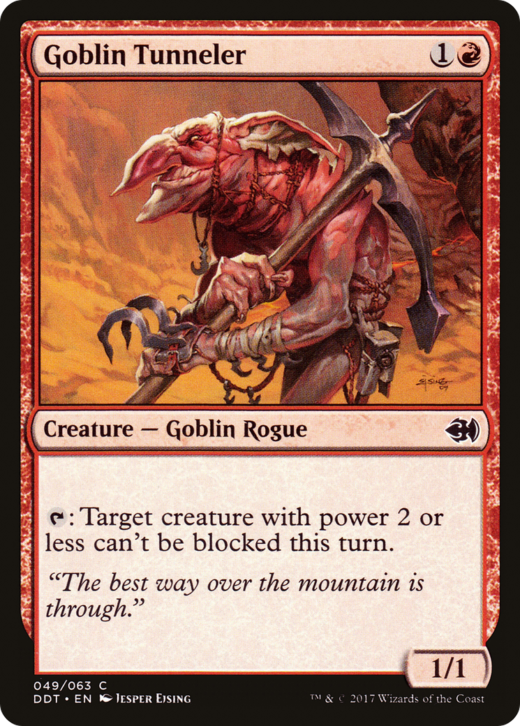 Goblin Tunneler (DDT-049) [Duel Decks: Merfolk vs. Goblins]